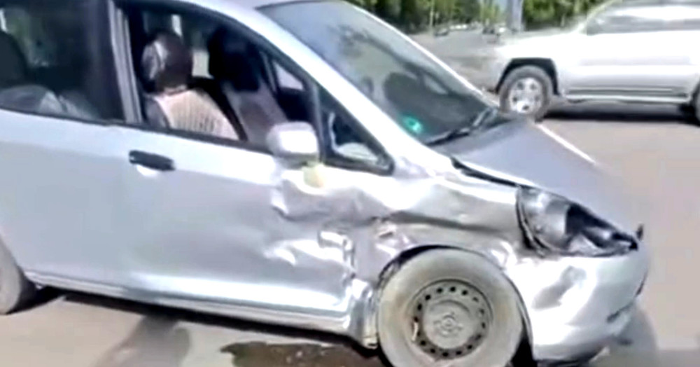 Токмокто Opel жана Honda Fit унаалары кагылышты