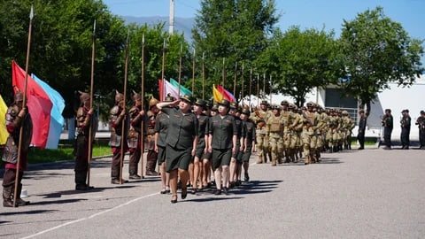 Военнослужащие Кыргызстана завоевали второе место на спортивных соревнованиях учений ОДКБ