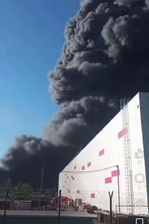 Кыргызстанцы опубликовали видеозаписи с места предполагаемой атаки на склад Wildberries в Подмосковье