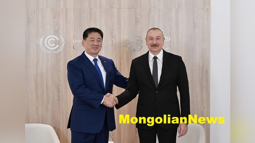 Президент Азербайджана Ильхам Алиев Монголия менен байланышка ыраазычылык билдирди