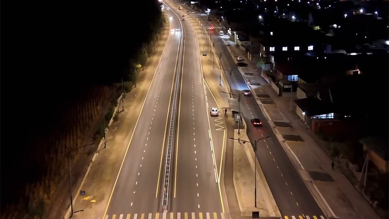 Дорога Лебединовка - ГЭС-5 завершена на 99%: расширение до четырех полос и новое освещение