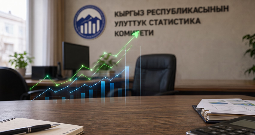 Кыргызстандын ЖИП 2026-жылдын алгачкы жарым жылдыгында 11,9% өстү, көлөмү 960 млрд сом болду