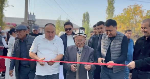 В Оше открыт отремонтированный участок улицы Т. Асанова