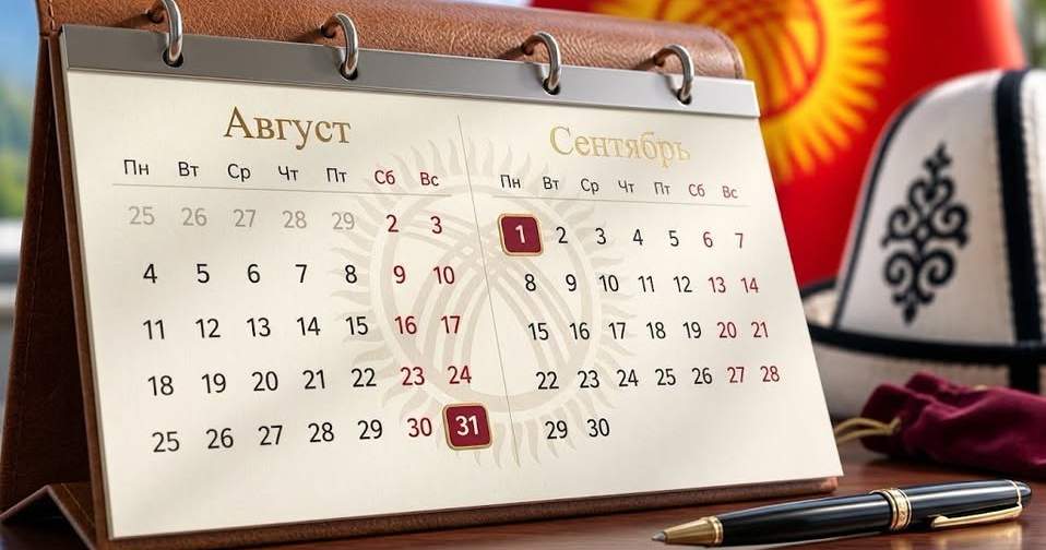 Минтруд разъяснил порядок работы 31 августа и 1 сентября в Кыргызстане