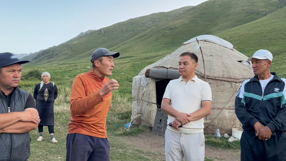 Таласта жогорудан түшкөн сөздөр боюнча комиссия Джеруй алтын казылган жайдын аймагында малдардын өлүмүн текшерди