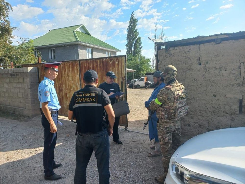 В Чуйской области в рамках операции «Экстремист» провели обыски по 48 адресам